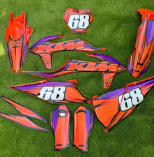 KTM PLÁSTICOS E GRÁFICOS AJUSTADOS SX SXF XC XCF 2019-2022 MX MOTOCROSS ESBOÇO comprar usado  Enviando para Brazil