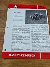 Massey Ferguson 718 potato planter 1950s tractor Traktor Prospekt sales Brochure comprar usado  Enviando para Brazil