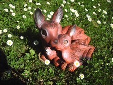 Gartenfigur rehmutter kitz gebraucht kaufen  Tauberbischofsheim