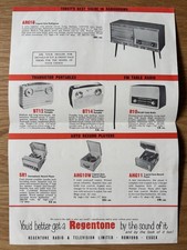 Regentone television radio for sale  LONDON