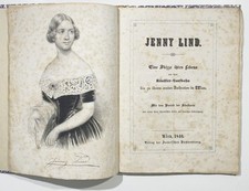 Jenny Lind - Biographie von 1846 Sängerin singer Swedish Schweden Musik Oper na sprzedaż  Wysyłka do Poland