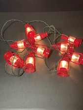 10 luzes de querosene com cordas mini lanterna vermelha para pátio jardim casa trailer campista comprar usado  Enviando para Brazil
