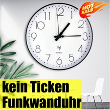 30cm funkuhr lautlos gebraucht kaufen  Hamburg
