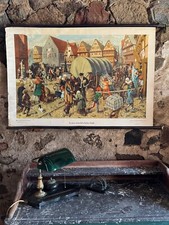 Vintage schulwandkarte rollkar gebraucht kaufen  Berlin