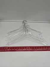 Lote de 8 cabide de roupas acrílico transparente display casamento prata transparente gancho comprar usado  Enviando para Brazil