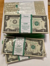 RARO!! PERFEITO ESTADO 2017-A Pacote de Notas de US$ 2 de Dois Dólares - Série de 100 Notas São Francisco!! comprar usado  Enviando para Brazil