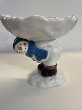 Snowman ceramic dish for sale  Lebanon