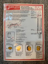 Safety card belavia gebraucht kaufen  Föhr