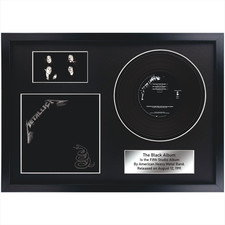 Metallica - The Black Album / Memorabilia / LP / Lembrança em moldura preta / Metal comprar usado Metallica - The Black Album / Memorabilia / LP / Lembrança em moldura preta / Metal comprar usado  Enviando para Brazil