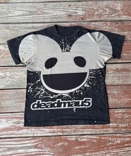 Camiseta Masculina Vintage Y2K Deadmau5 Média Preta AOP Rara DJ House Techno Music Band, usado comprar usado  Enviando para Brazil