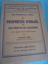 Prophetes israël adolphe d'occasion  La Rochelle