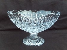 JS12 SOBERBO GRANDE VINTAGE CORTE STUART TIGELA DE FRUTAS DE VIDRO PEÇA CENTRAL 20CM DE LARGURA comprar usado  Enviando para Brazil
