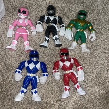 Boneco 5 Power Rangers Mighty Morphin Mega Mighties 10” preto vermelho rosa azul verde, usado comprar usado  Enviando para Brazil