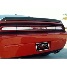 Placa de acabamento de inserção de lanterna traseira de aço inoxidável escovado para 2008-14 Dodge Challenger SRT8 comprar usado  Enviando para Brazil
