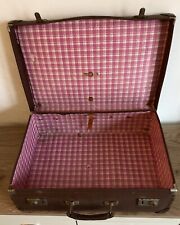 Vintage suitcase brown for sale  MALTON