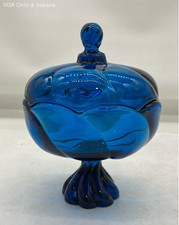 vintage blue candy dish for sale  Columbus