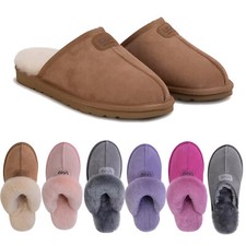 【Extra 10%OFF】UGG Chinelos Femininos Masculinos Australianos Premium Pele de Carneiro Lã Scuff comprar usado  Enviando para Brazil