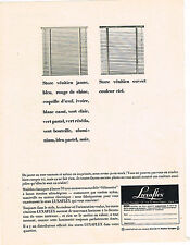 PUBLICITE ADVERTISING 014   1965   LUXAFLEX   stores vénitiens, usado comprar usado  Enviando para Brazil