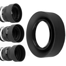 49 52 55 58 62 67 72 77 82mm 3 estágios 3 em 1 capa de lente dobrável de borracha dobrável, usado comprar usado  Enviando para Brazil