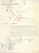 Arezzo 1936 lettera usato  Roma