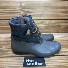 Botas femininas Sperry 6 botas lã água salgada tornozelo inverno cinza comprar usado  Enviando para Brazil