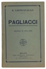 Pagliacci libretto opera usato  Vanzaghello