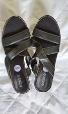 Black leather aerosoles for sale  HITCHIN