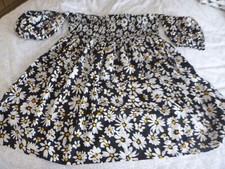 Black daisy print for sale  BRIGHTON