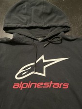Moletom com capuz Alpinestars logotipo gráfico, preto, tamanho: grande comprar usado  Enviando para Brazil