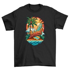Camiseta Retro_35 Surf's Up - Ride the Waves of Nostalgia! 100% algodão, engraçado T-s comprar usado  Enviando para Brazil