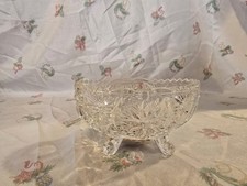 Crystal candy bowl for sale  ABERDARE