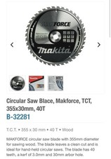 Makita 32281 355mm for sale  SUTTON-IN-ASHFIELD