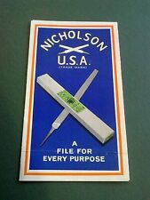 Advertising leaflet nicholson for sale  Ireland