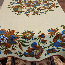 Vtg linen round for sale  Nash