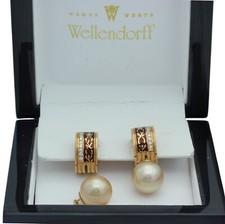 Wellendorff hrringe gelbgold gebraucht kaufen  Düsseldorf