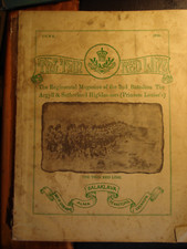 Argyll highlanders journal for sale  SOUTHEND-ON-SEA