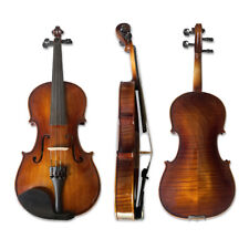 Acessórios para violino 3/4 chama bordo madeira abeto ébano com estojo arco comprar usado  Enviando para Brazil