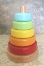 Wooden rainbow stacking for sale  ST. AUSTELL