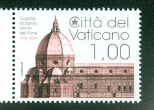 SC 2018 Cidade do Vaticano # 1679, A Cúpula De Santa Maria Del Fiore Carimbo nunca usado, sem marca de charneira comprar usado  Enviando para Brazil
