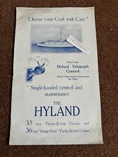 Original 1931 hyland for sale  HOCKLEY