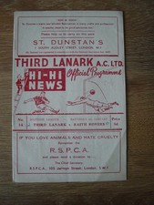 1957 third lanark for sale  EDINBURGH