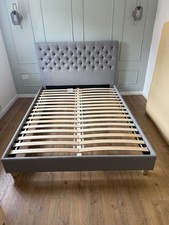 Grey fabric king for sale  MACCLESFIELD