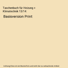 Taschenbuch heizung klimatechn gebraucht kaufen  Trebbin