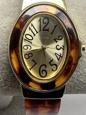 Relógio Avon feminino punho F3111441 nova bateria 29MM 6.25" falso tartaruga H15 comprar usado  Enviando para Brazil