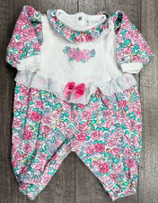 Roupas vintage para bebê menina Carter's 3-6 meses rosa rosas roupa floral comprar usado  Enviando para Brazil
