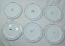 Conjunto de 6 pratos de lanche Pottery Bar Bar Lingo cerca de 8" receitas de bebidas na borda comprar usado  Enviando para Brazil