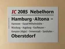 Zuglaufschild 2085 nebelhorn gebraucht kaufen  Coburg