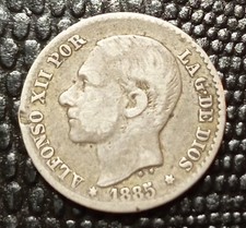 Espagne centesimos 1885 d'occasion  Saint-Pantaléon-de-Larche