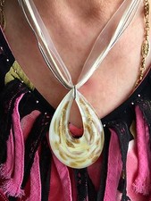 Pendentif altuglas flamme d'occasion  Cergy-