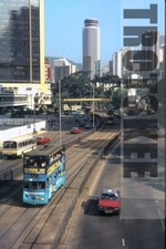 Usado, Bonde 35mm Slide HONG KONG Double Decker Strassenbahn 68 1983 Original comprar usado  Enviando para Brazil